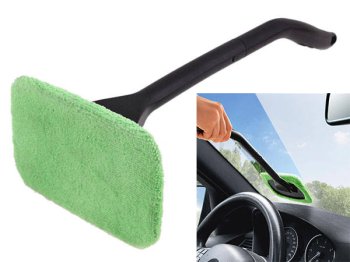 Car Windshield Cleaning Tool, Microfiber Window Washing Brush, Automobile Window Mirror Dust Dirt Removal Tool