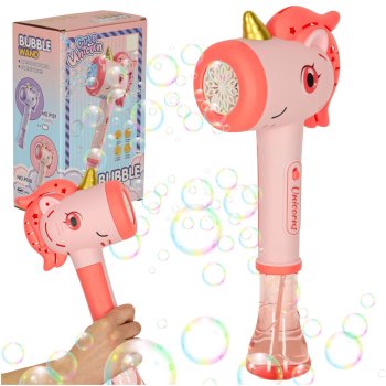 Unicorn Bubble Gun Wand with Light and Sound Effects