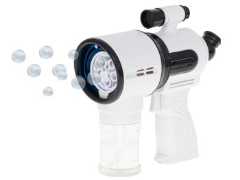 Kids Telescope Bubble Gun Electric Machine, White