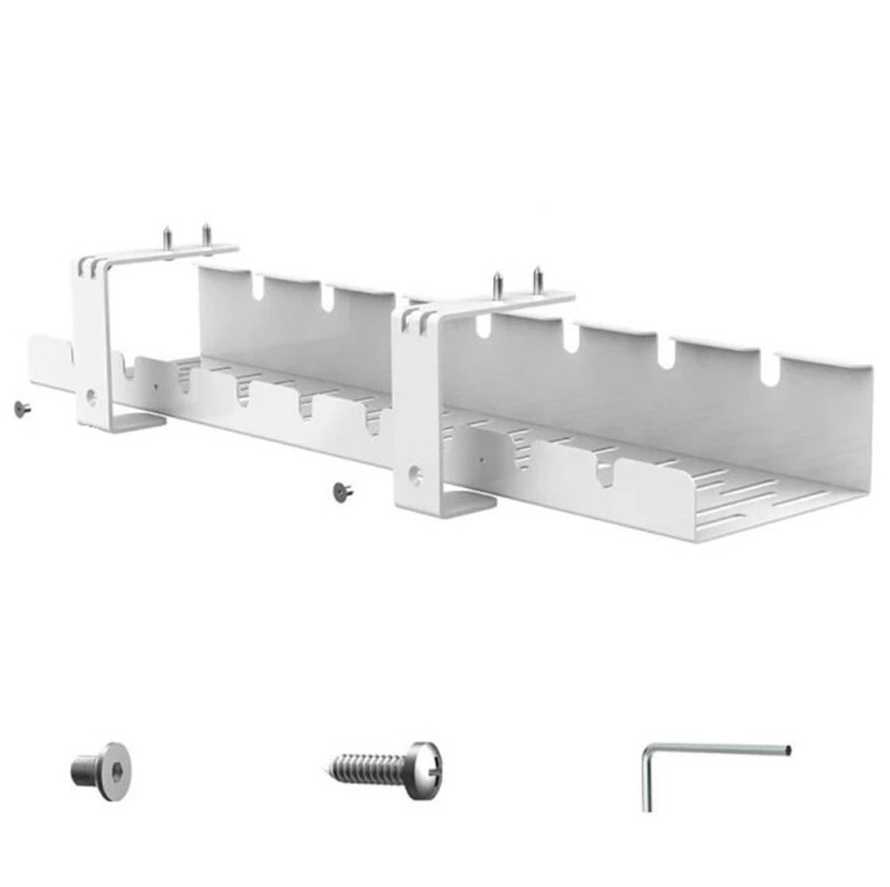 Cable organizer under desk top white (1)