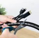 Flexible Cable Organizer with Clip, 2 m, black