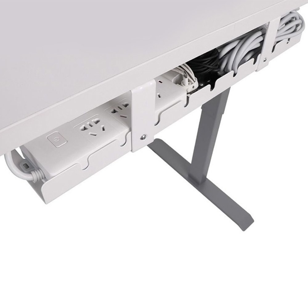 Cable organizer under desk top white (2)