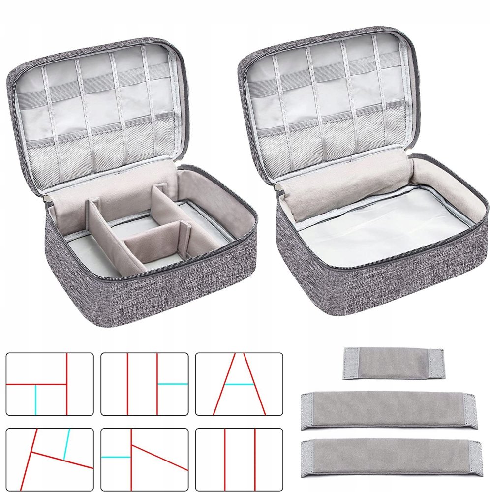 Travel Case Dustproof Cable Storage Bag Cord Organizer Pouch (5)