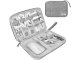 Travel Electronics Organizer Bag for Cables and Chargers, Grey