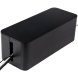 Dustproof Cable Storage and Management Box with Lid Cord Organizer, Black