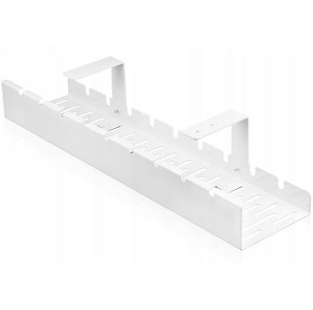 Cable organizer under desk top white