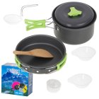 Travel Hiking Camping Cookware Set Portable Lightweight Outdoor Cooking Set