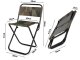 Folding fishing chair with backrest, durable, camouflage