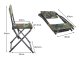 Large folding fishing and camping chair, camouflage