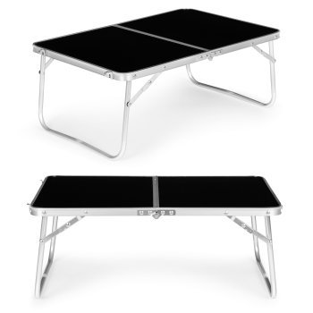 Small Folding Camping Picnic Table 60x40 cm MultiGarden, Black