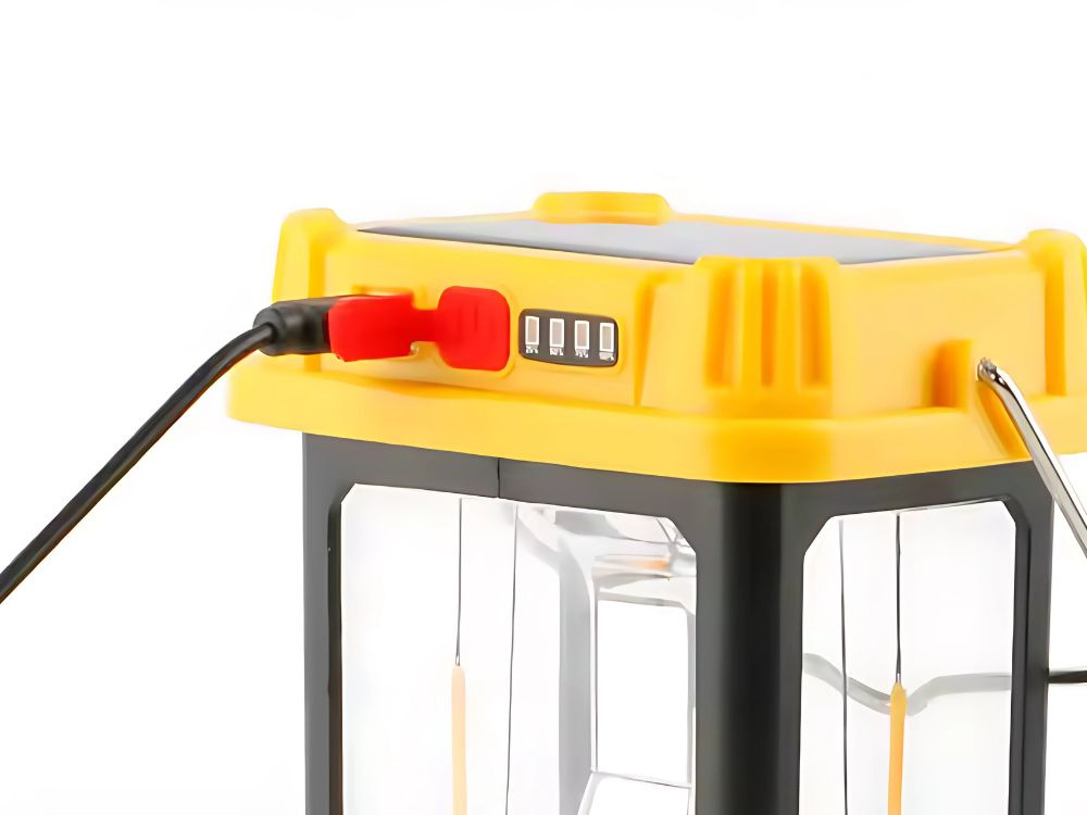 Rechargeable Solar LED Camping Lantern with Hanging Hook, 5 Modes (3)