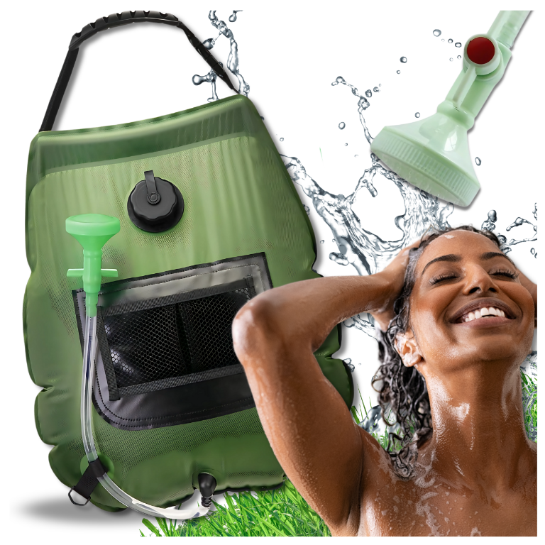20L Solar Camping Shower, Portable Outdoor Shower Bag for Hiking and Travel