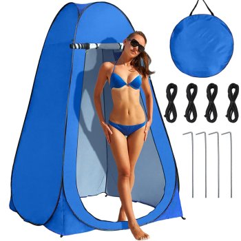 Beach Tent Changing Room, Shower and Toilet Cabin, Blue