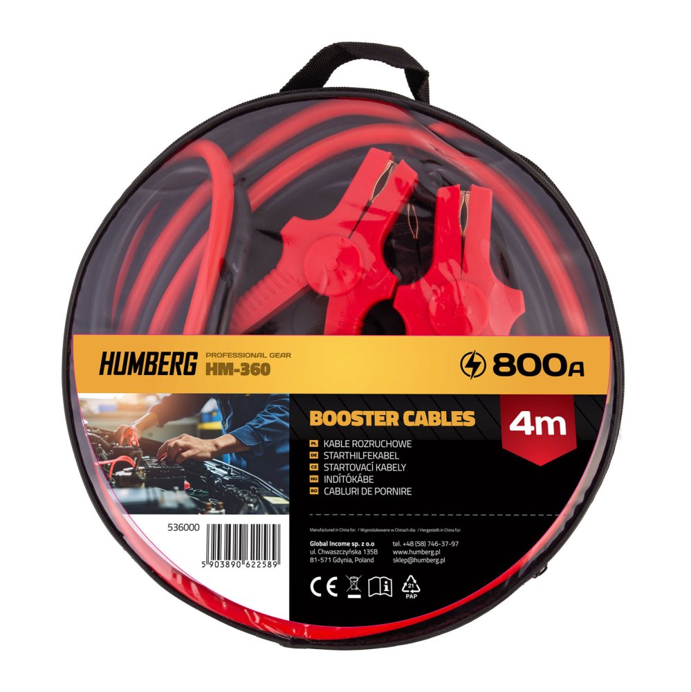 Heavy Duty Jumper Cables 4m 800A Humberg HM-360 (1)