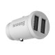 Baseus Grain Mini Car Charger 2x USB 3.1A, white