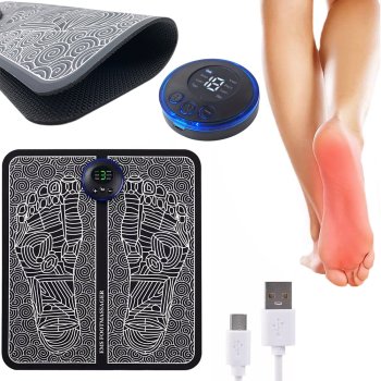 EMS Foot Massager Electric Massage Mat Pad For Acupuncture Points, Activate Veins, Relieve Fatigue