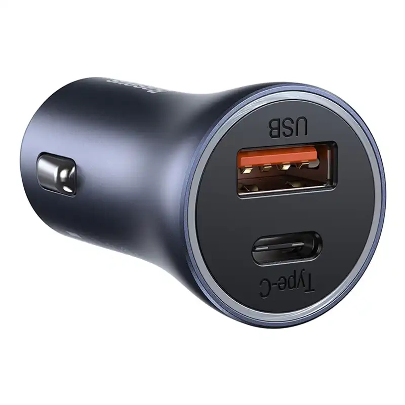 Baseus Golden Contactor Pro fast car charger USB Type C / USB 40 W Power Delivery 3.0 Quick Charge 4 + SCP FCP AFC gray... (3)