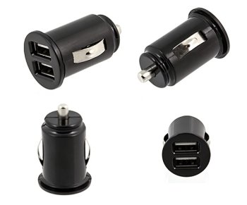 Car Charger Adapter 2xUSB 2.1A 5V Apple, HTC, Samsung, LG Sony, black