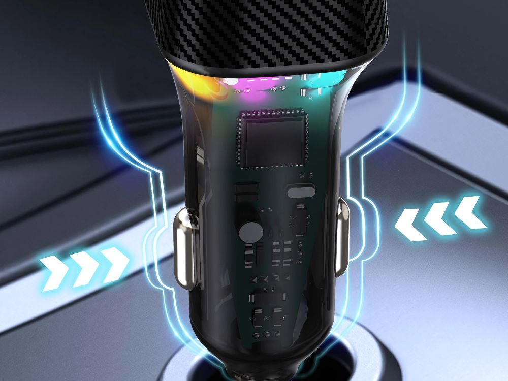 USB-c 30w and USB-a 15w fast car charger for cigarette lighter socket (3)