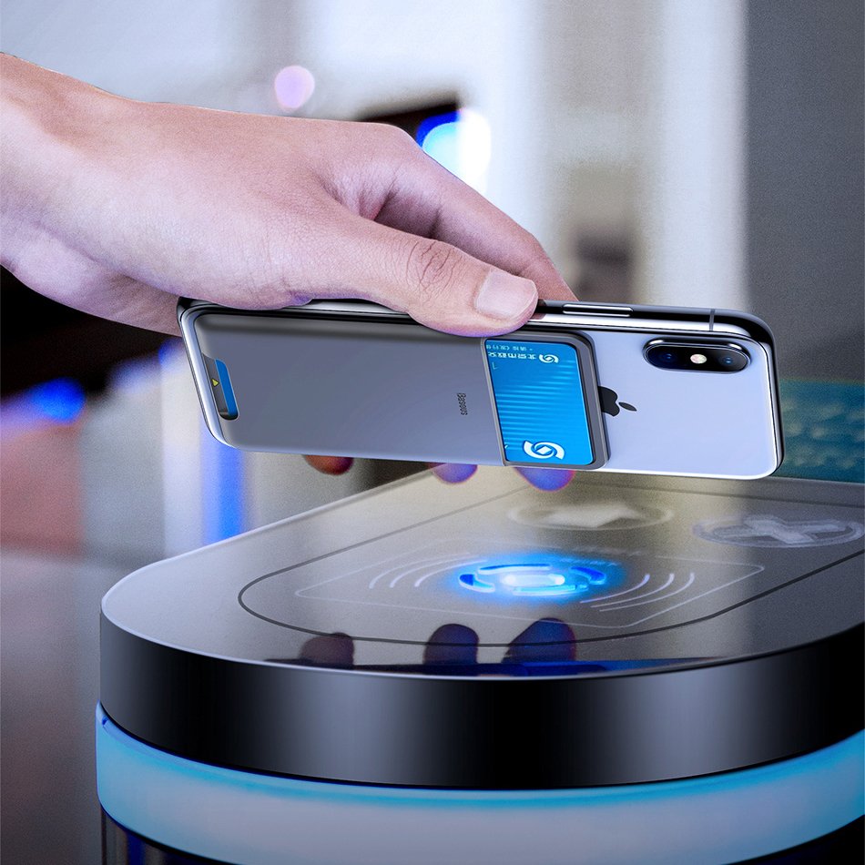 Baseus Back Stick Silicone Card Bag Holder for Phone, Light Grey (0)