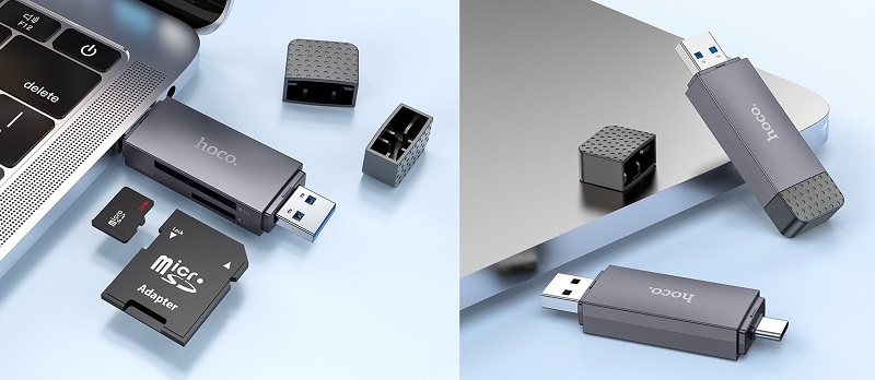 Memory Card Reader HOCO HB45 USB-A & USB-C 5Gbps (0)