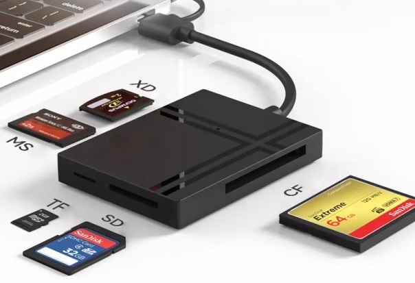 5-in-1 USB-C Memory Card Reader CF/SD/TF/MS/XD 5Gbps (0)