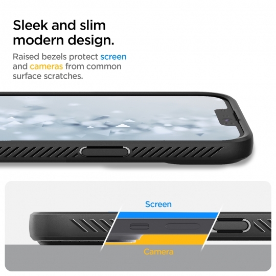 Apple iPhone 13 6.1'' Spigen Liquid Air TPU Case Cover, Black (1)