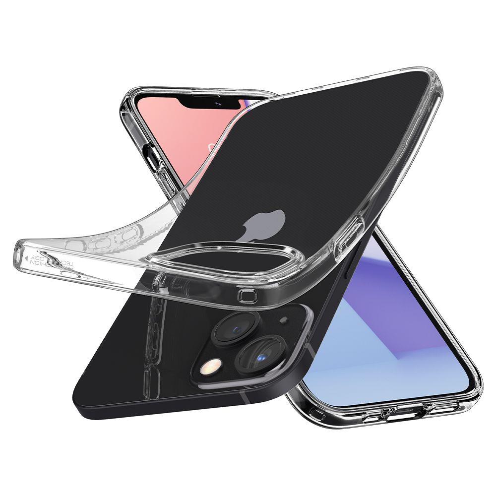 Apple iPhone 13 6.1'' Spigen Liquid Crystal TPU Case Cover, Transparent (2)