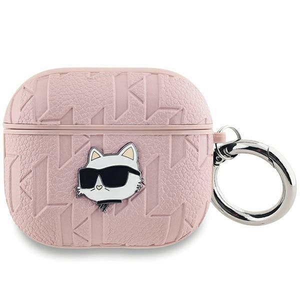 Karl Lagerfeld Monogram Choupette Head case for AirPods Pro 2 - pink