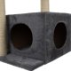 Cat House Tree with Sisal Scratching Posts - 71cm, Gray/Beige