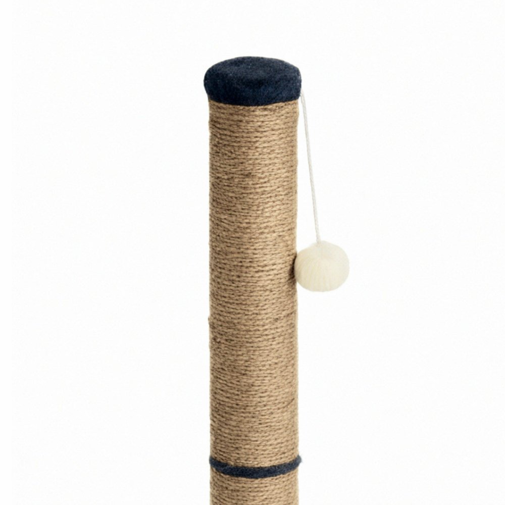Sisal Cat Scratching Post with Bed and Toy 74cm (1)