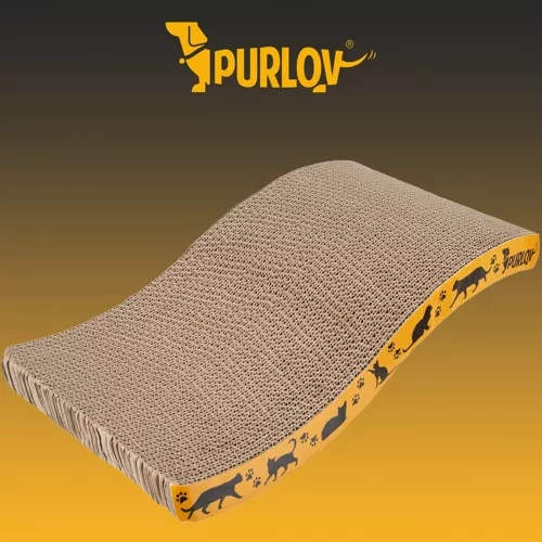 Purlov Horizontal Wave Cardboard Cat Scratcher 22037 (1)