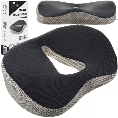 Malatec 21915 Orthopedic Seat Pillow Cushion for Back Spine Relaxation Support