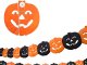 Decorative Garland Halloween Pumpkin/Spider Paper Long 3 Metres