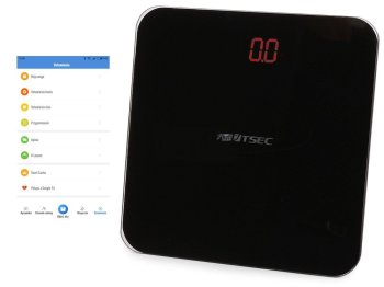 Bathroom Scale Body Fat Composition Scale with Bluetooth, Black
