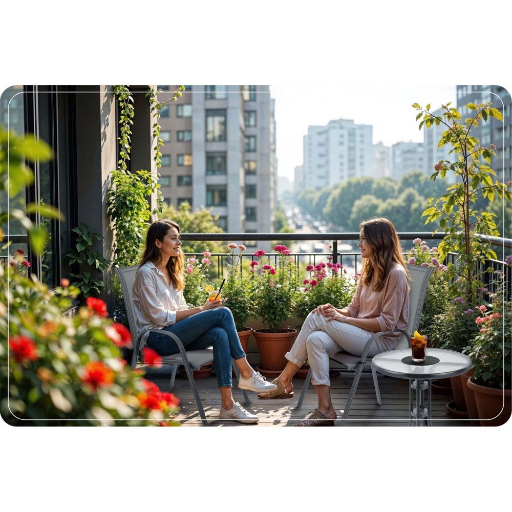 Sofotel SO-980 Set of 4 Outdoor Textilene Garden Chairs (3)