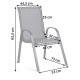 Sofotel SO-980 Set of 4 Outdoor Textilene Garden Chairs