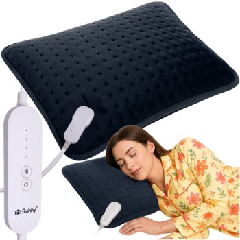 Ruhhy Electric Heating Pad for Back Pain Relief 26221, 60x38 cm, Grey