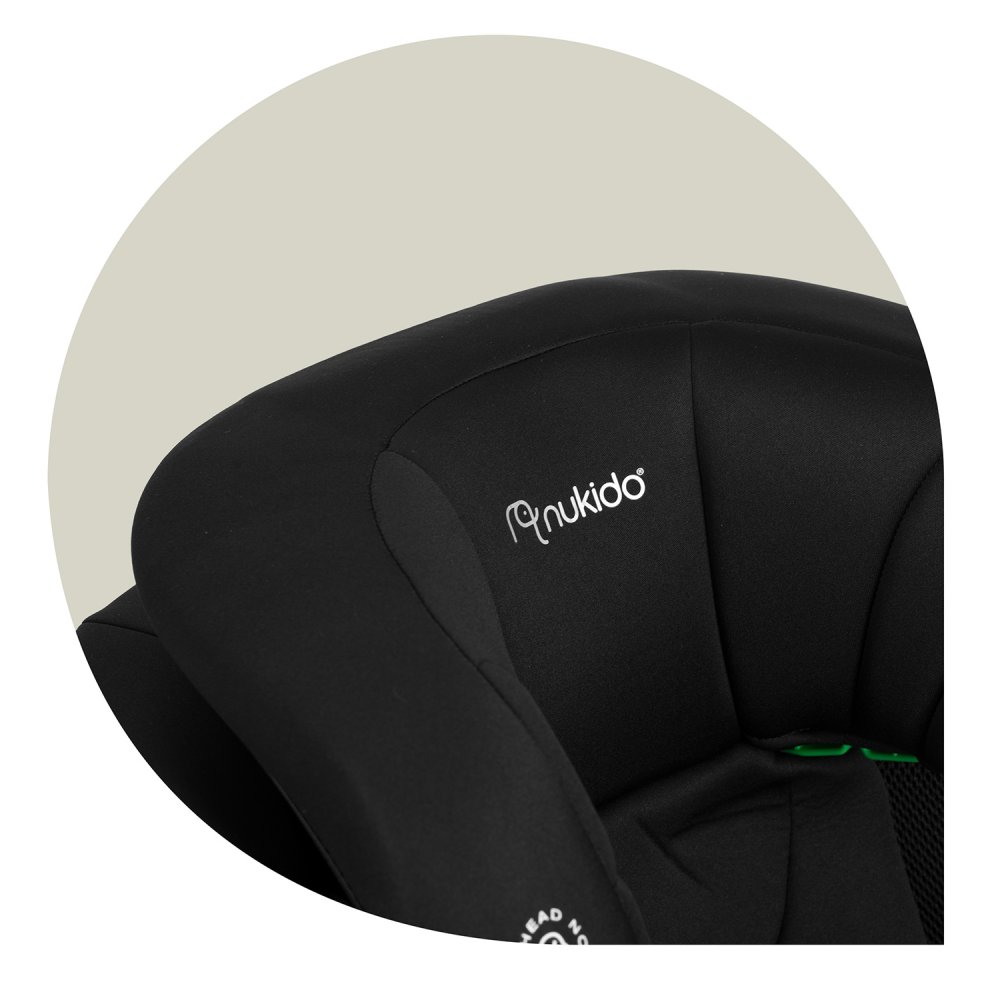 Nukido Louis Soft Black Kids Car Seat 15-36 kg ISOFIX (4)