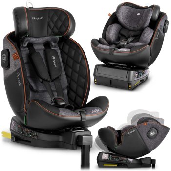 Nukido Prestige Line Car Seat Black-Grey 0-36 kg ISOFIX