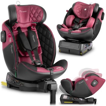 Nukido Prestige Line Car Seat Black-pink 0-36 kg ISOFIX