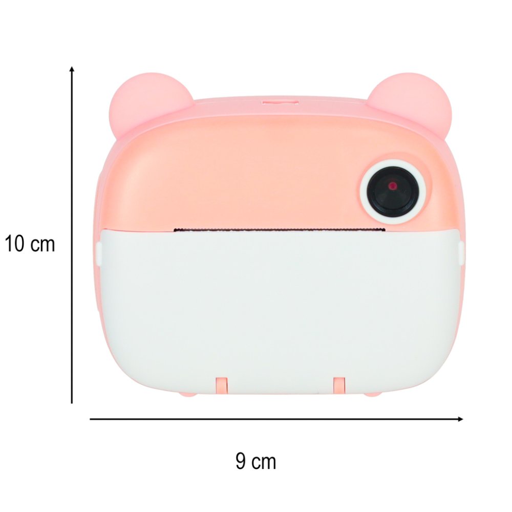 Instant Kids Camera with Thermal Printer, 32GB, Pink bear (1)