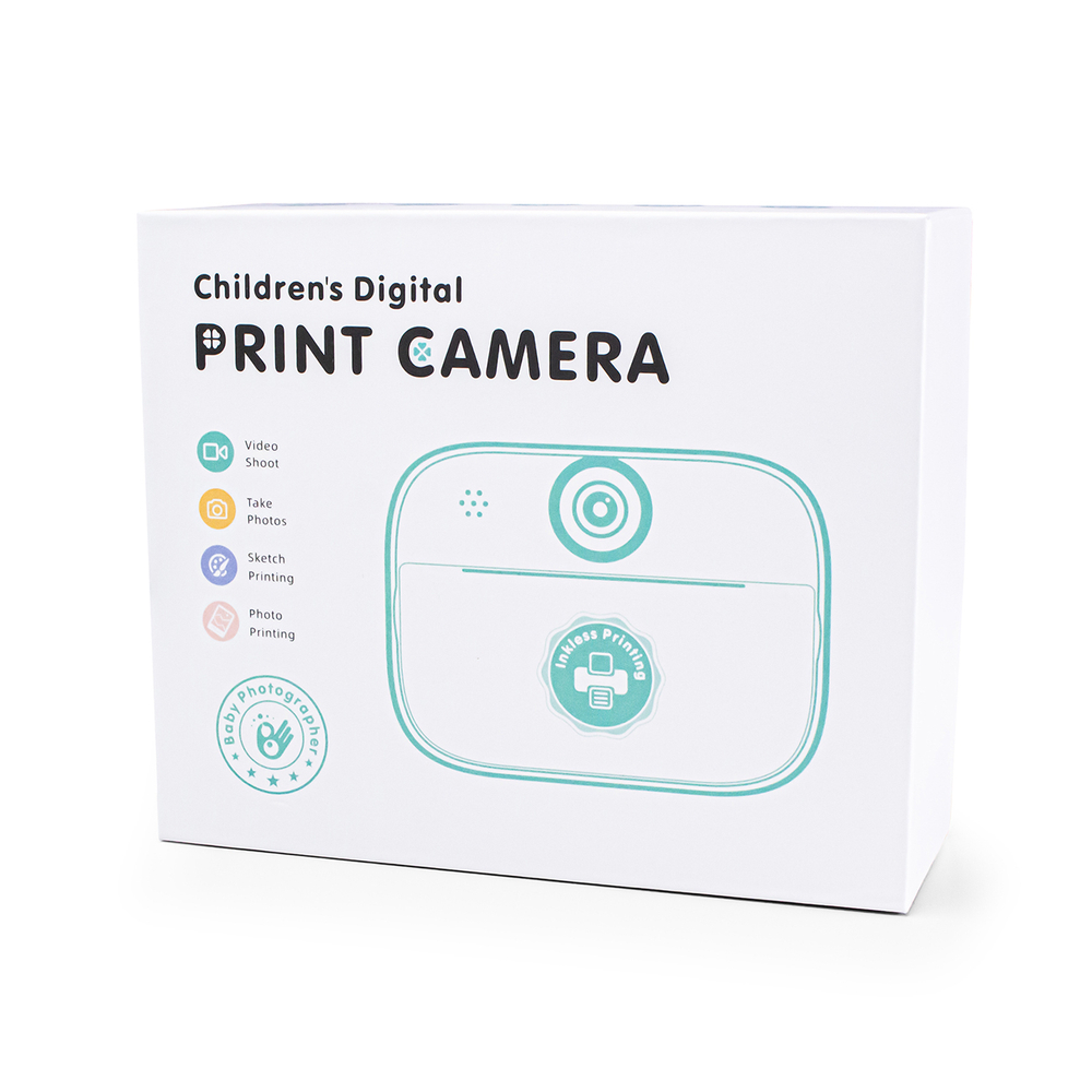 Mini Thermal Printer Kids with Camera and Camcorder - Pink (1)