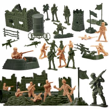 Soldiers Military Base Figures Set, 114 elements