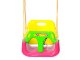 Adjustable 3-in-1 garden swing for children with backrest pink