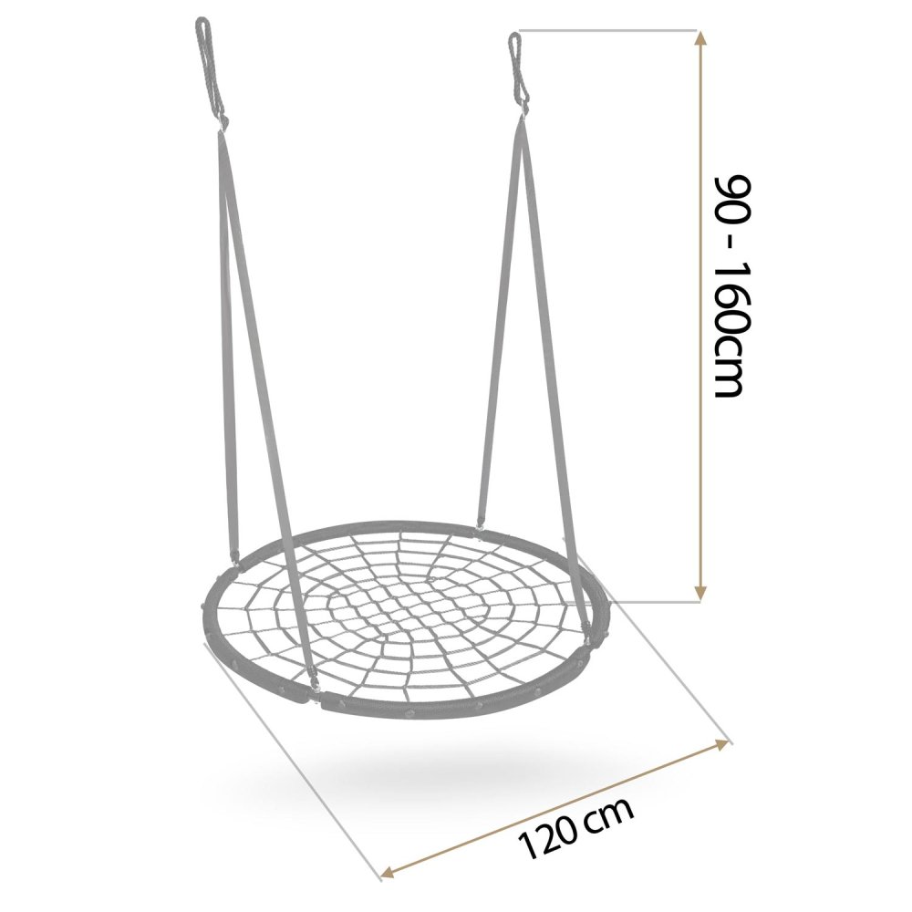 Neo-Sport NS-104 Spider Web Saucer Swing 120 cm for Kids and Adults (2)