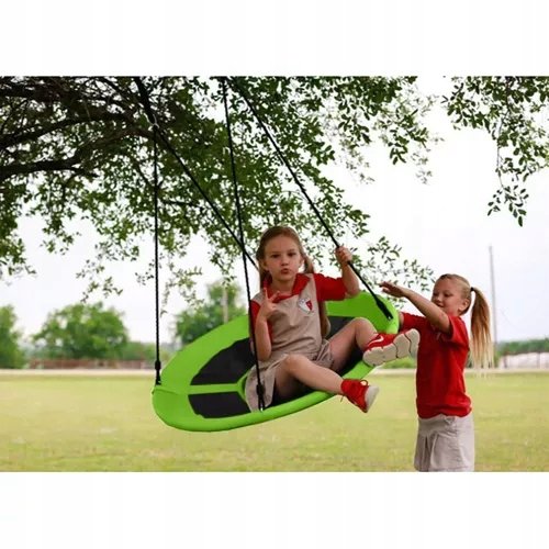 Kids Garden Swing "Stork Nest" 100 cm, Green-Black (0)