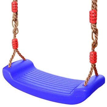 Kids Garden Swing Seat Heavy Duty Plastic Board 100kg, Blue