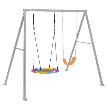 Kids garden swing INTEX 44126 double set with nest seat, up to 3 children