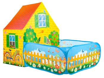 IPLAY Kids Play Tent and Playhouse with Ball Pit, Farm Theme